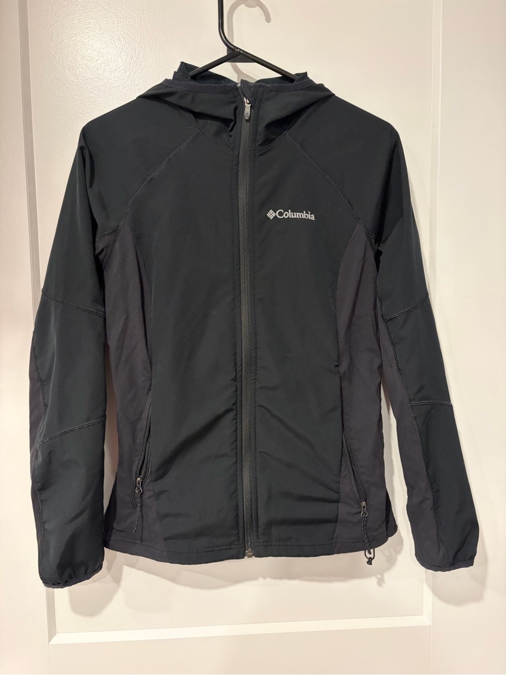 Columbia Women's Small Windbreaker Jacket Black Small